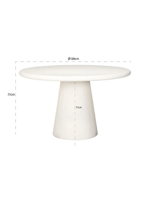 White Pedestal Dining Table | Richmond Interiors Bloomstone | Oroa.com
