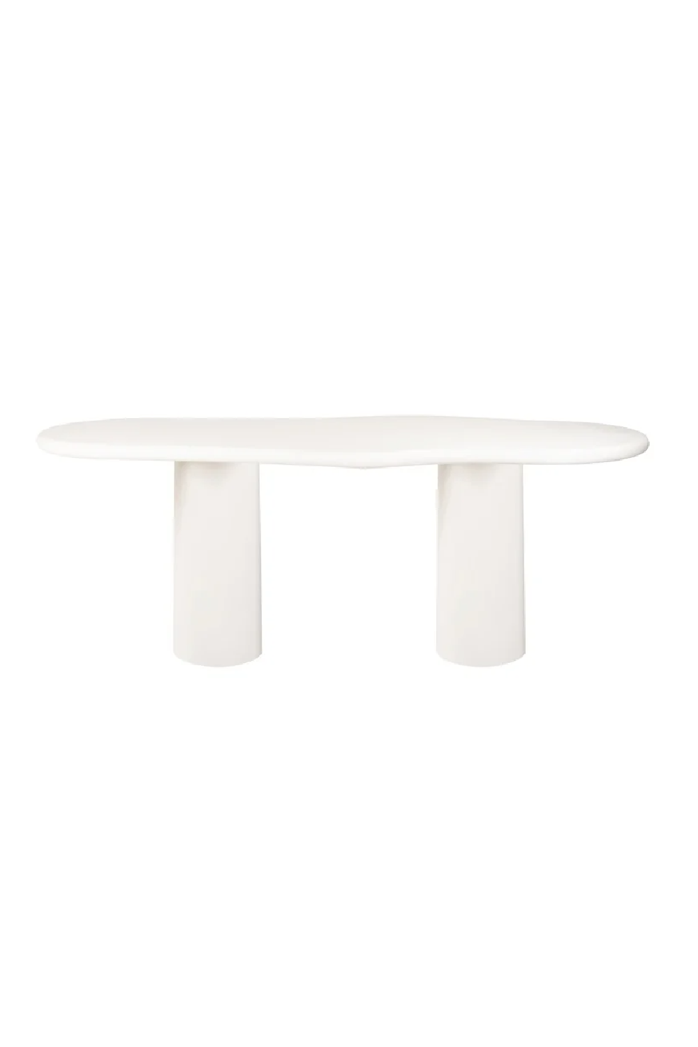 White Organic-Shaped Dining Table | OROA Bloomstone | Oroa.com