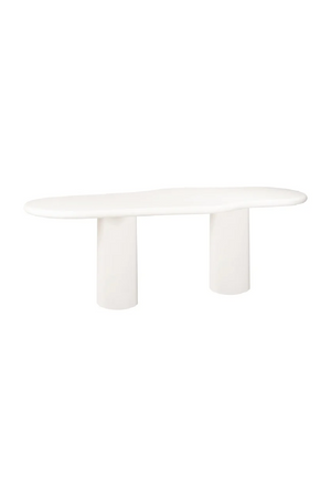 White Organic-Shaped Dining Table | Richmond Interiors Bloomstone | Oroa.com