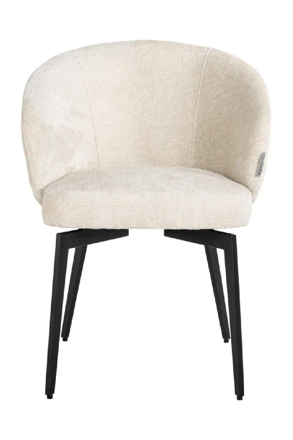 White Chenille Dining Chair | OROA Amphara | Oroa.com