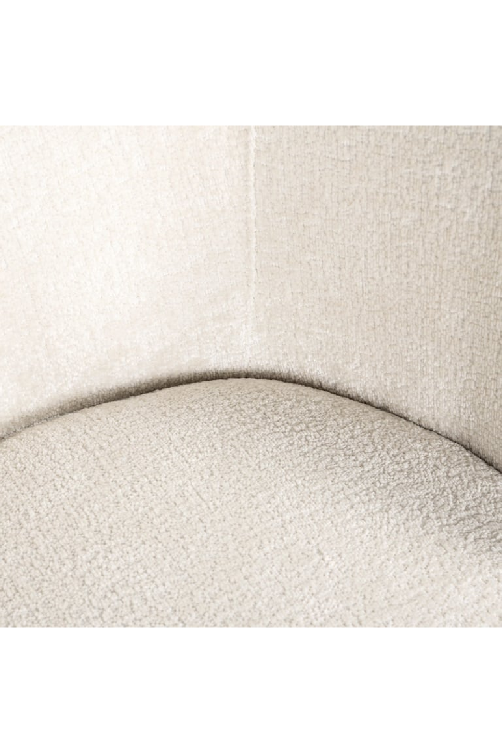 White Chenille Dining Chair | OROA Amphara | Oroa.com