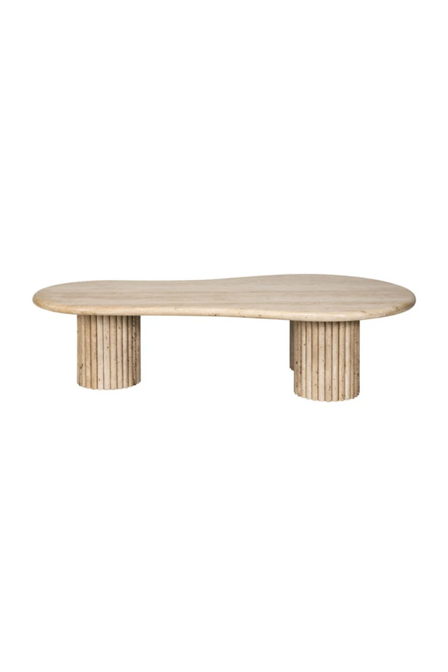 Travertine Organic Coffee Table | Richmond Interiors La Cantera | Oroa.com