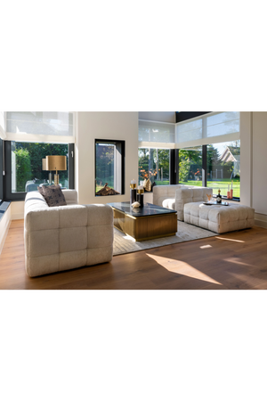 Gold Rectangular Coffee Table | Richmond Interiors Ironville | Oroa.com