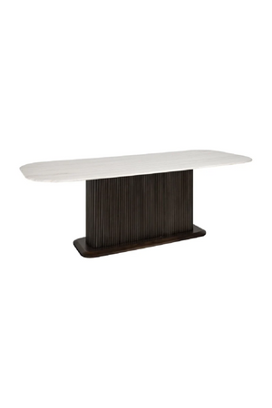 White Marble Rectangular Dining Table | OROA Mayfield | Oroa.com