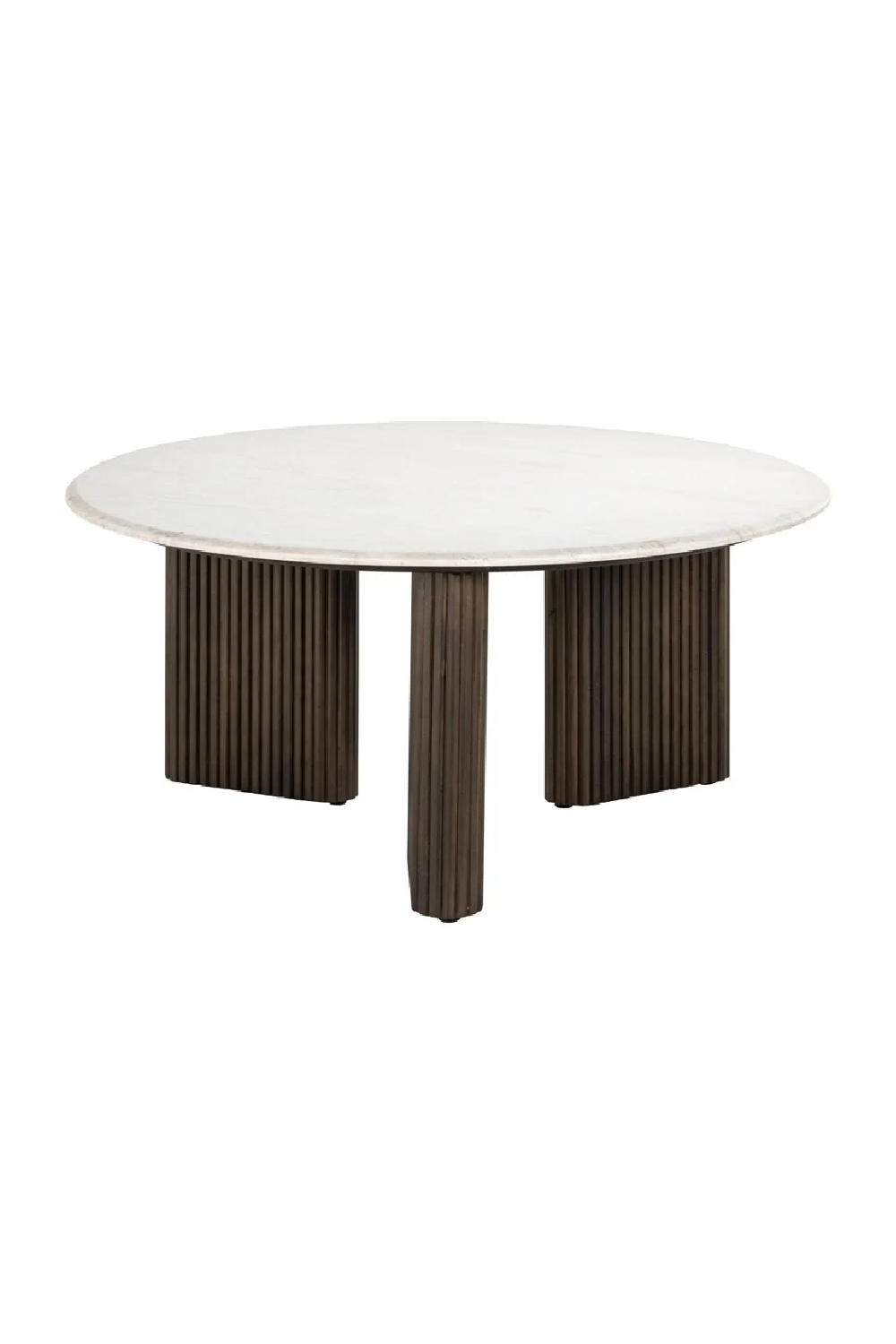 Round White Marble Coffee Table | OROA Mayfield | Oroa.com