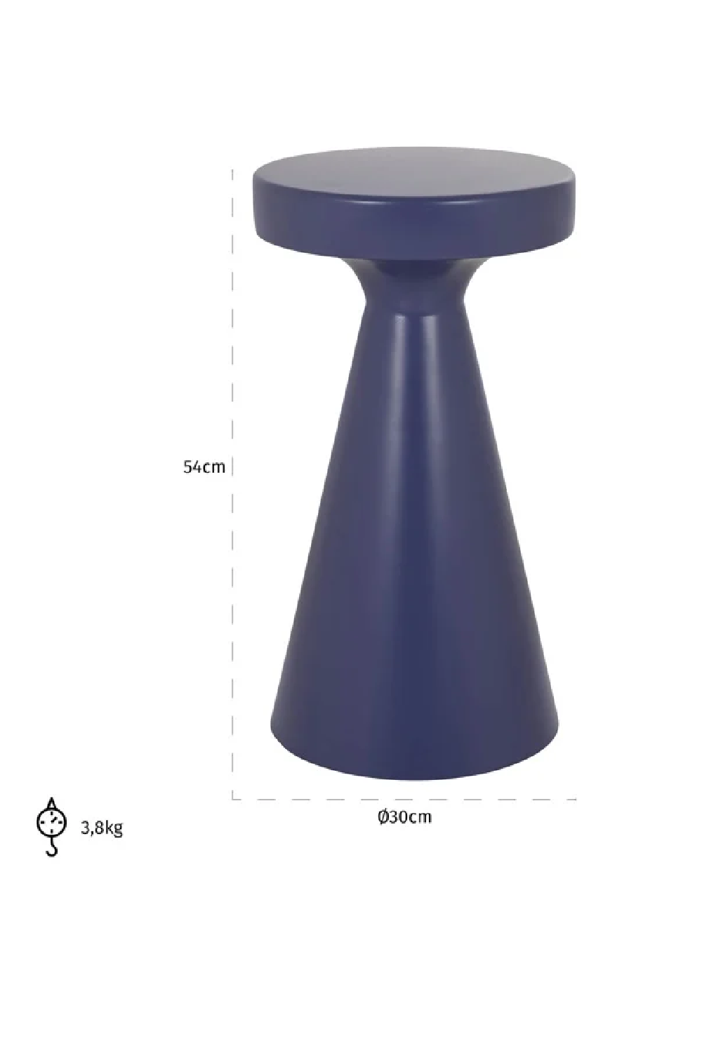 Purple Modern Side Table L | OROA Kimble | Oroa.com