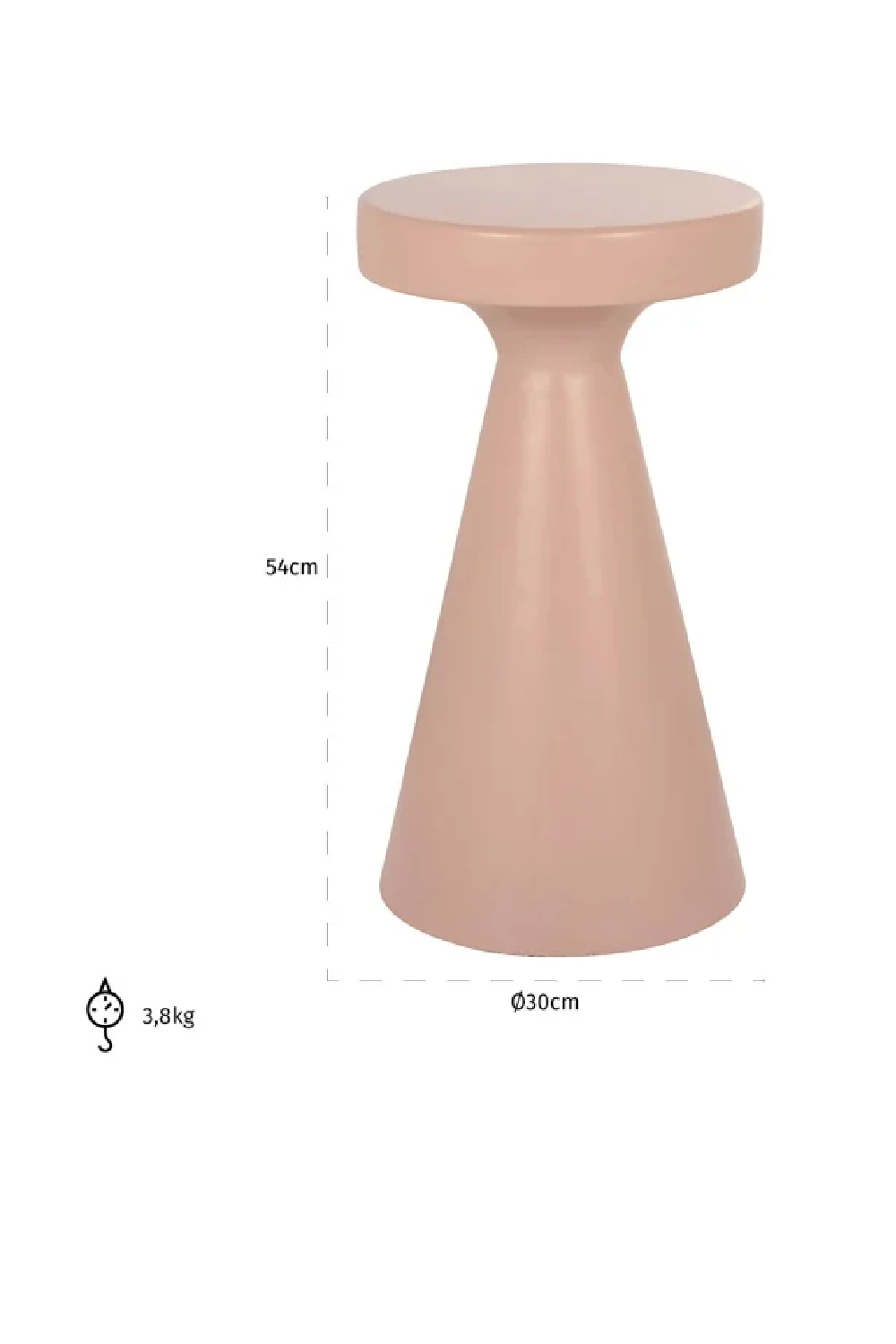 Pink Modern Side Table | OROA Kimble | Oroa.com