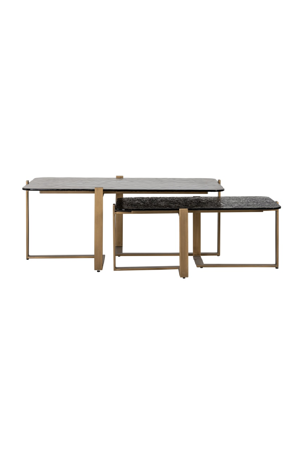Textured Glass Nested Coffee Tables (2) | Richmond Interiors Sterling | Oroa.com