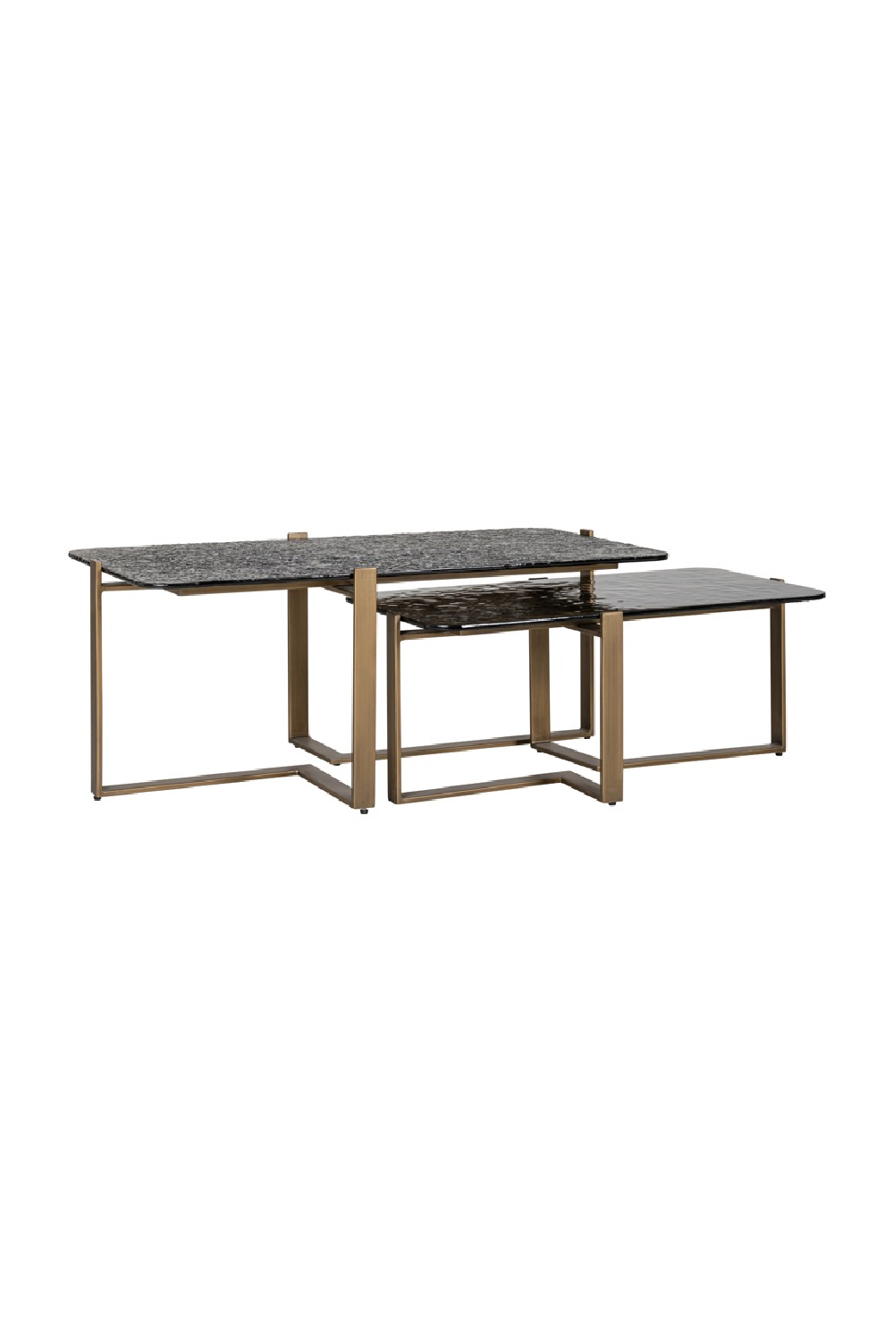 Textured Glass Nested Coffee Tables (2) | OROA Sterling | Oroa.com