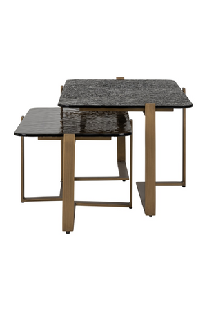 Textured Glass Nested Coffee Tables (2) | Richmond Interiors Sterling | Oroa.com