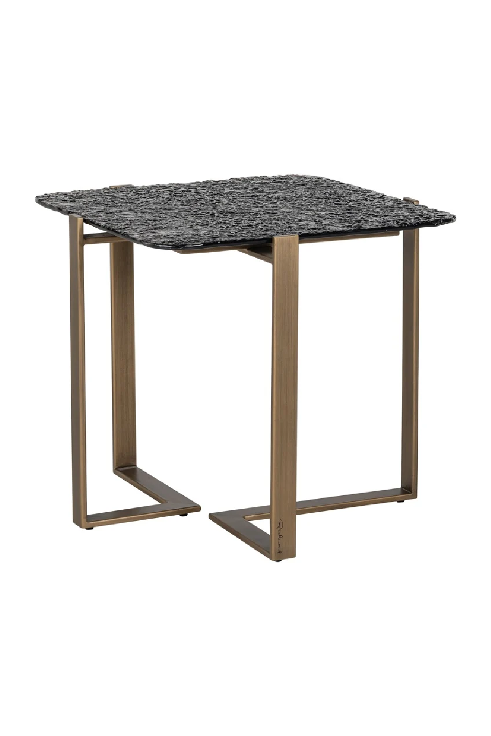 Textured Glass Side Table | OROA Sterling | Oroa.com