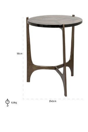 Round Glass Side Table | Richmond Interiors Mateo | Oroa.com