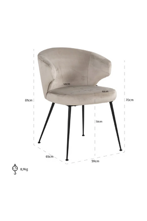 Modern Dining Chair | Richmond Interiors Xandra | Oroa.com