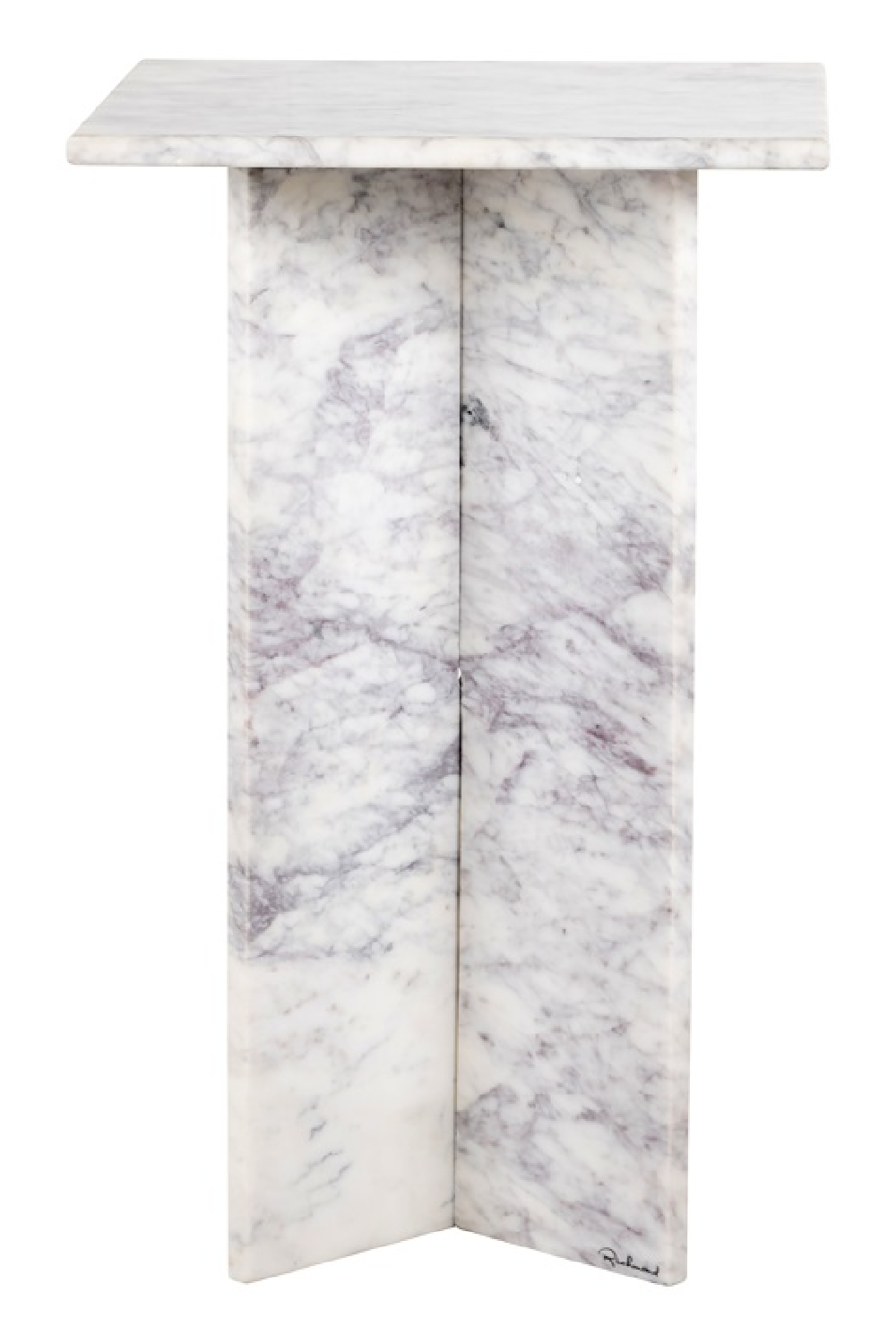 White Marble Square Side Table | OROA Holmes | Oroa.com