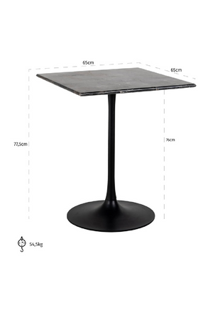 Square Marble Bistro Table | Richmond Interiors Carlten | Oroa.com