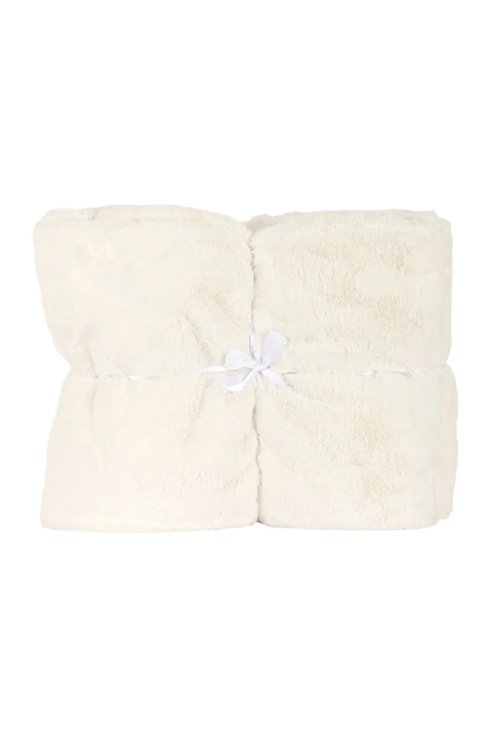 Off White Furry Blanket | OROA Yasmin | Oroa.com