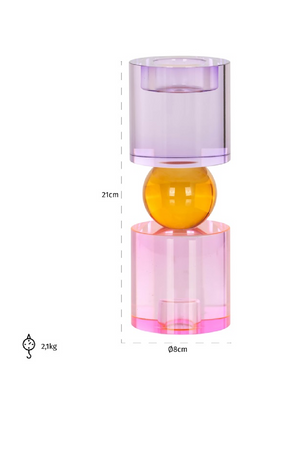 Crystal Modern Candle Holder | Richmond Interiors Zahra | Oroa.com