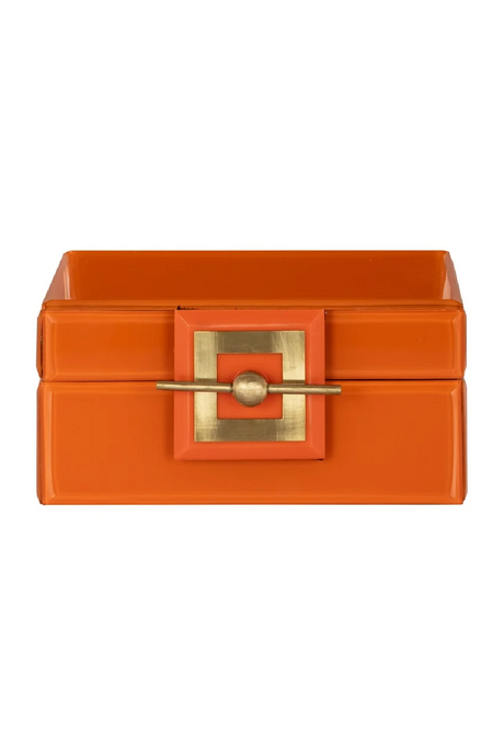 Orange Glass Jewelry Box | Richmond Interiors Bodine | Oroatrade.com