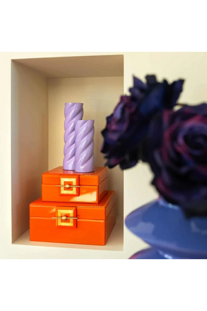 Orange Glass Jewelry Box | Richmond Interiors Bodine | Oroatrade.com
