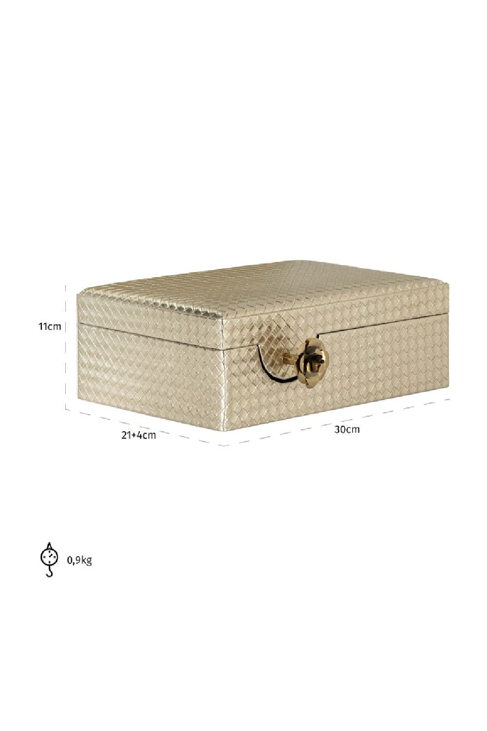 Gold Jewelry Box | OROA Trace | Oroa.com