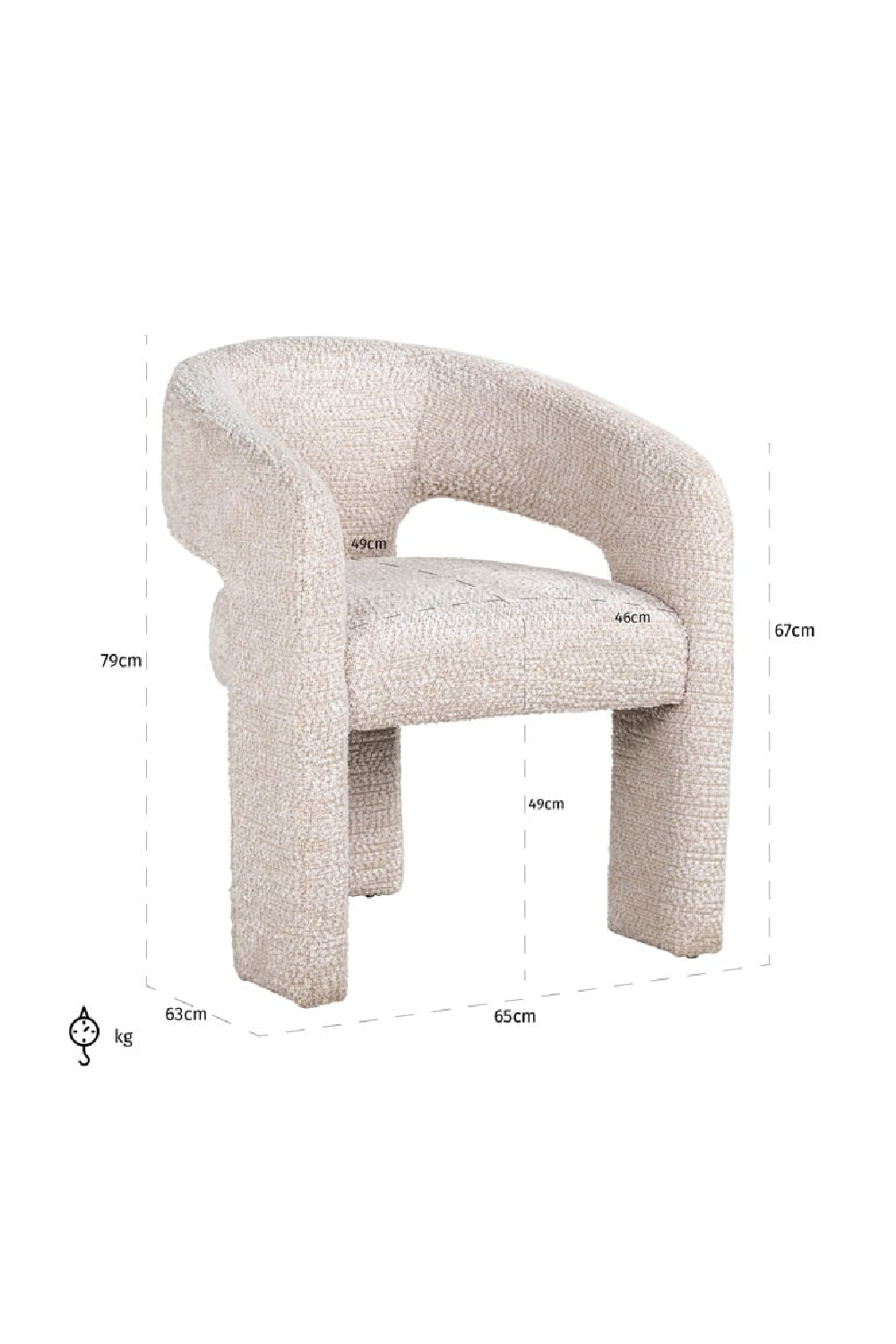 Contemporary Accent Chair | Richmond Interiors Belle | Oroa.com