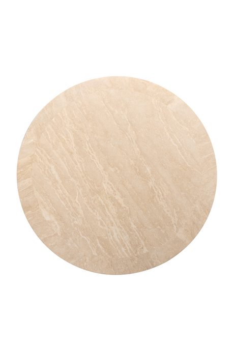 Beige Travertine Round Coffee Table | Richmond Interiors Biltmore | Oroa.com