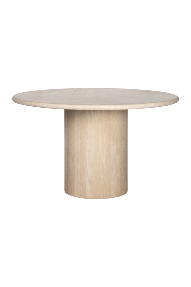 Round Travertine Dining Table | Richmond Interiors Renaissance | Oroa.com