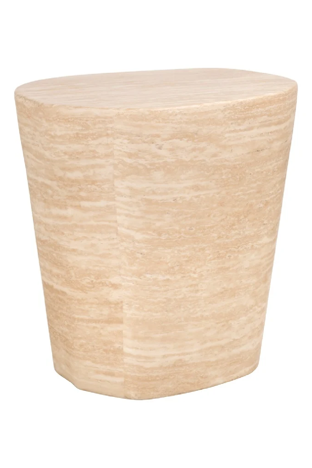 Travertine Side Table | OROA Fictus | Oroa.com