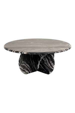 Sleek Black Marble Coffee Table | Richmond Interiors Bancroft | Oroatrade.com