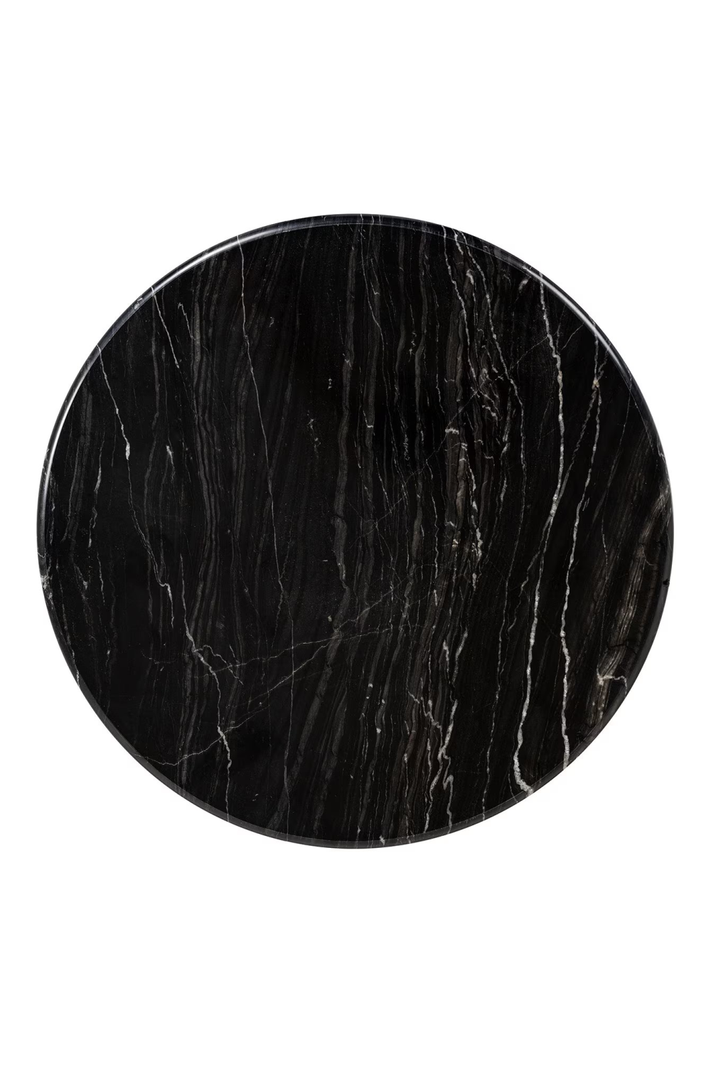 Black Marble Round End Table | OROA Bancroft | Oroa.com