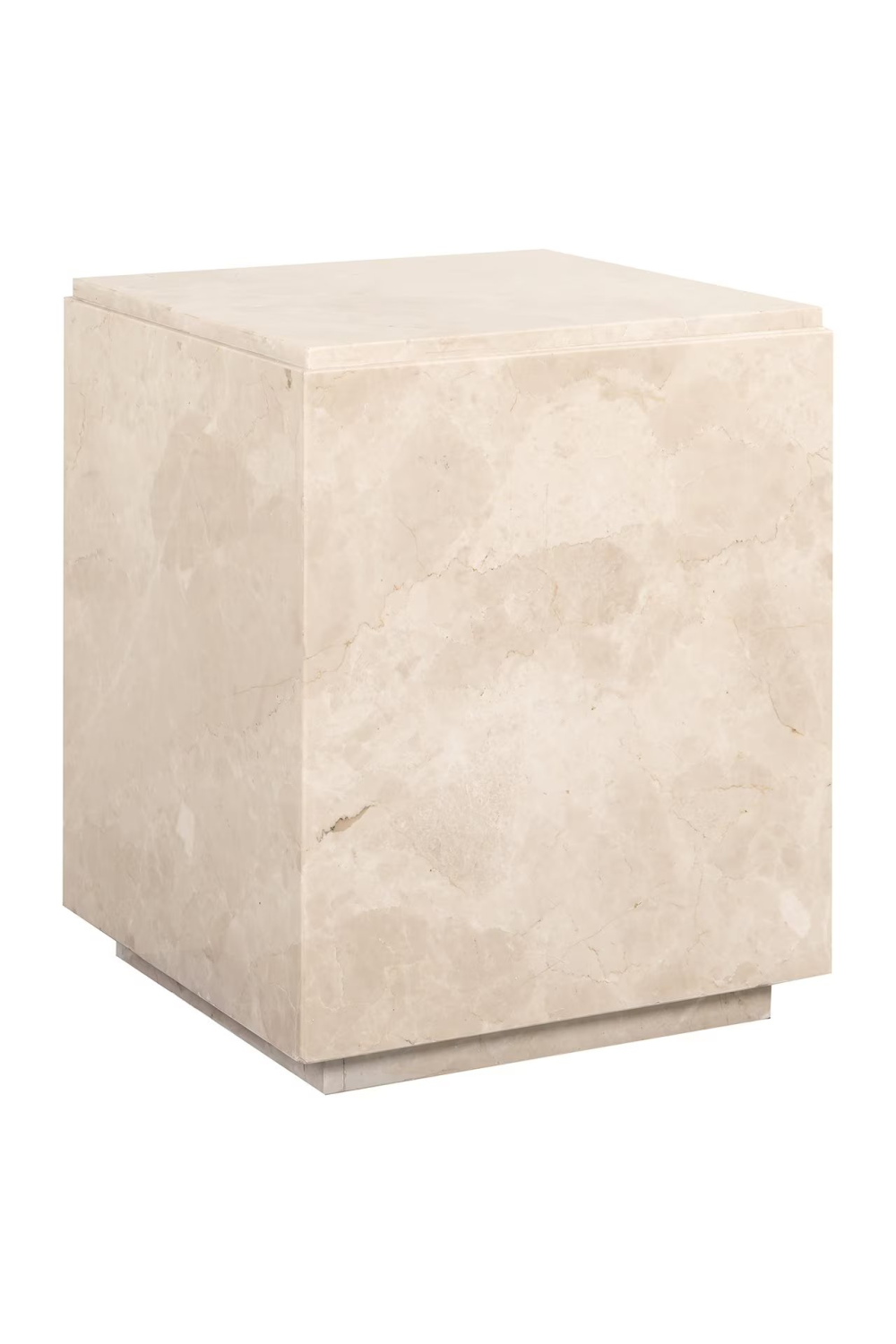 Beige Marble Square End Table | OROA Dyna | Oroa.com