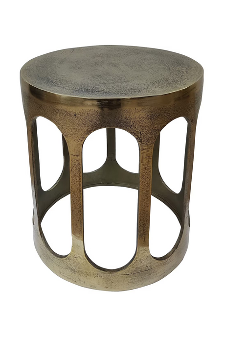 Gold Round End Table | Richmond Interiors Du Pont | Oroa.com