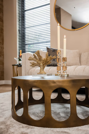 Gold Round Coffee Table | Richmond Interiors Du Pont | Oroa.com