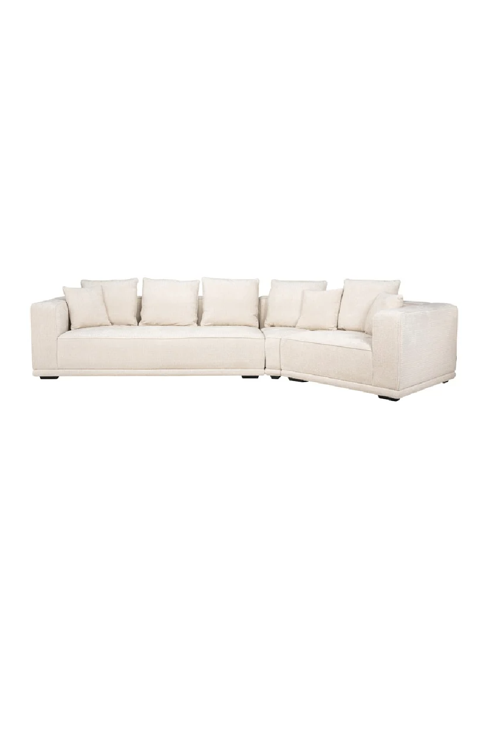 Beige Chenille 4-Seater Sofa | OROA Lusso | Oroa.com