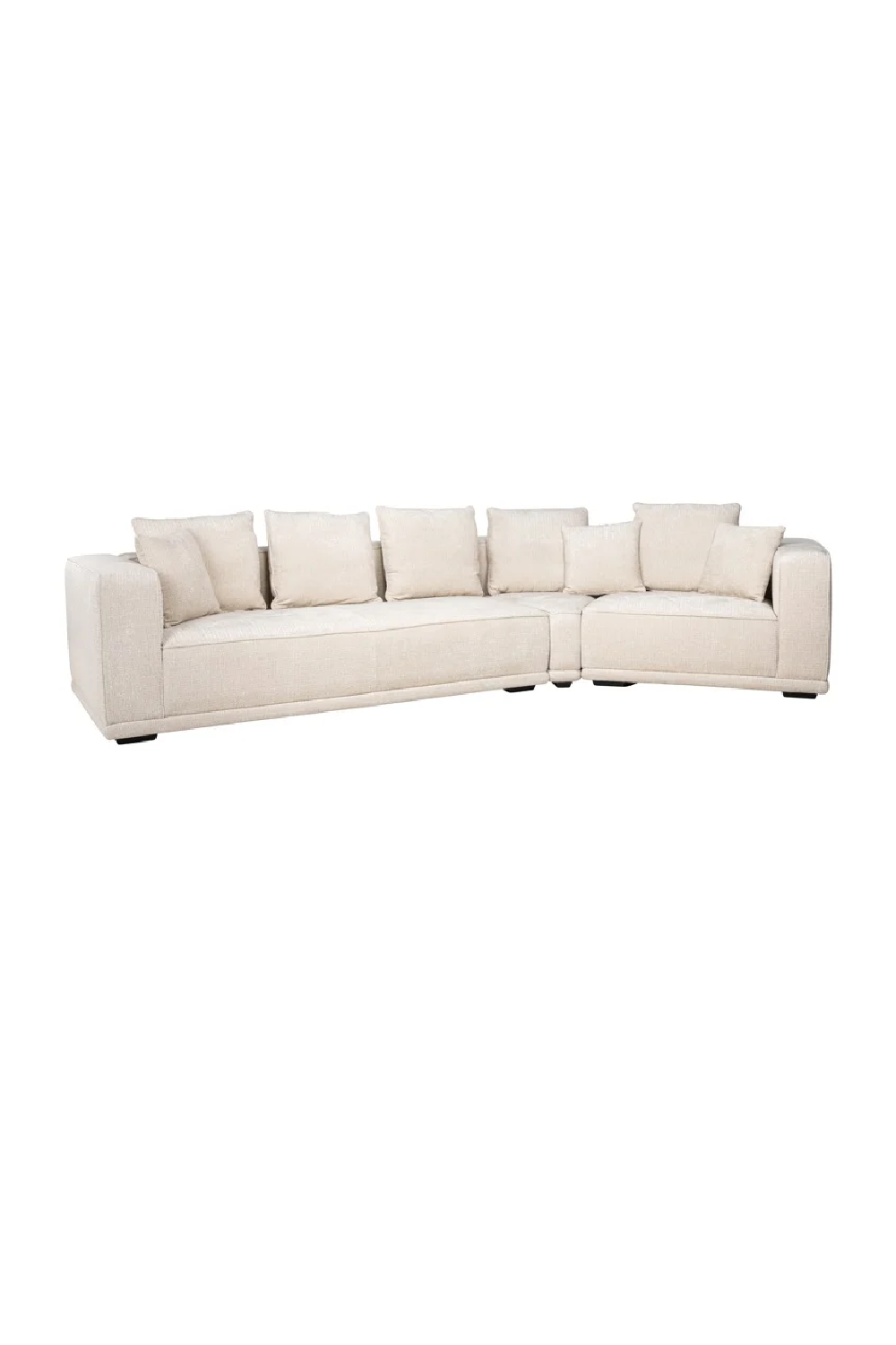 Beige Chenille 4-Seater Sofa | OROA Lusso | Oroa.com