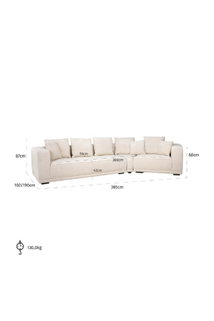 Beige Chenille Sofa | Richmond Interiors Lusso | Oroa.com