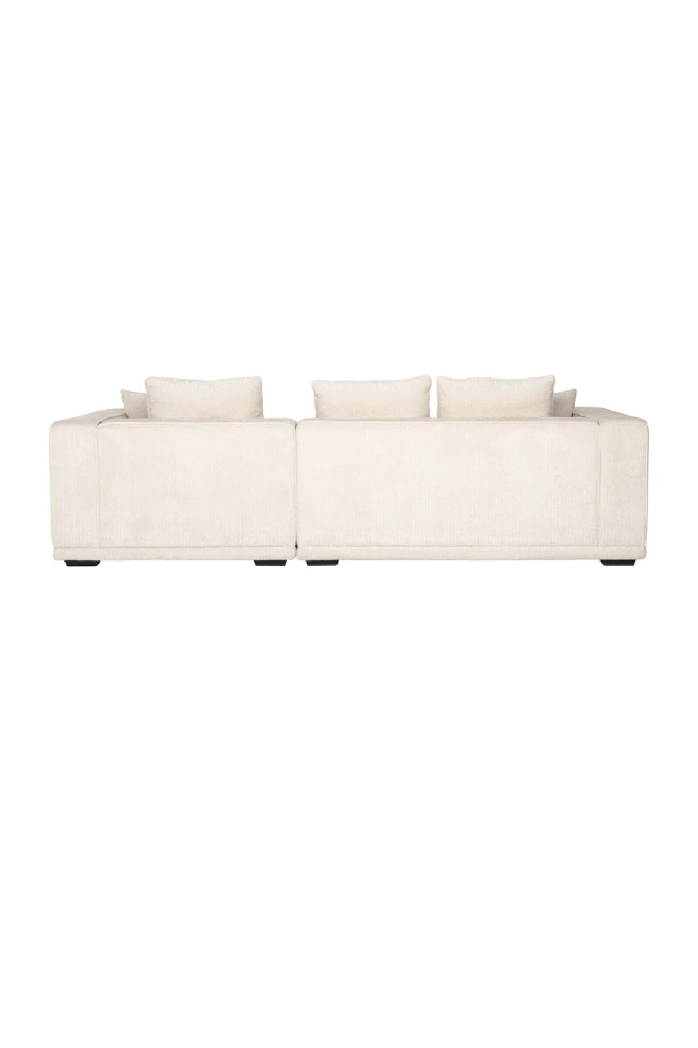 Beige Chenille 3-Seater Sofa | OROA Lusso | Oroa.com