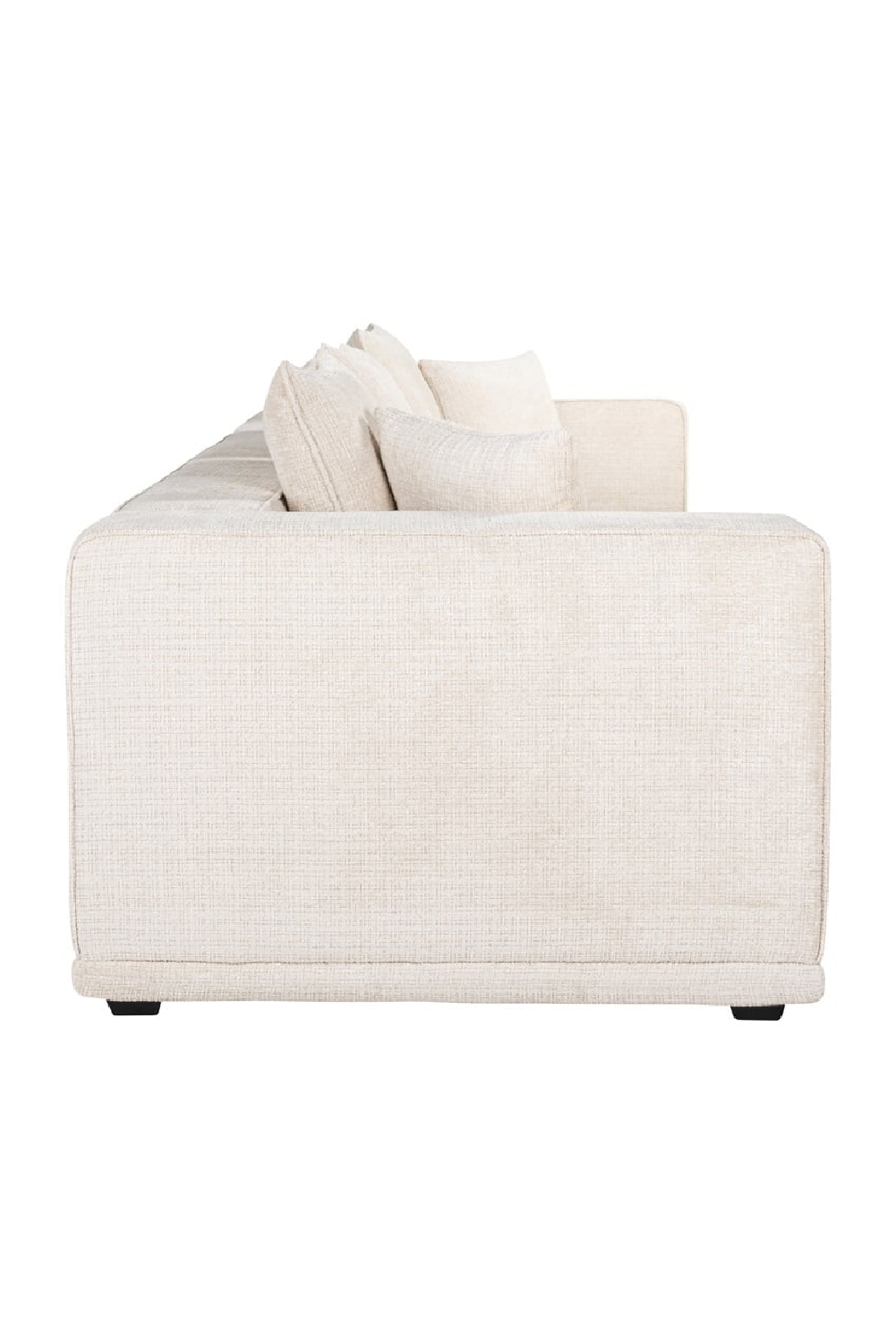 Beige Chenille 3-Seater Sofa | OROA Lusso | Oroa.com