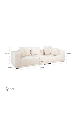 Beige Chenille Sofa | Richmond Interiors Lusso | Oroa.com