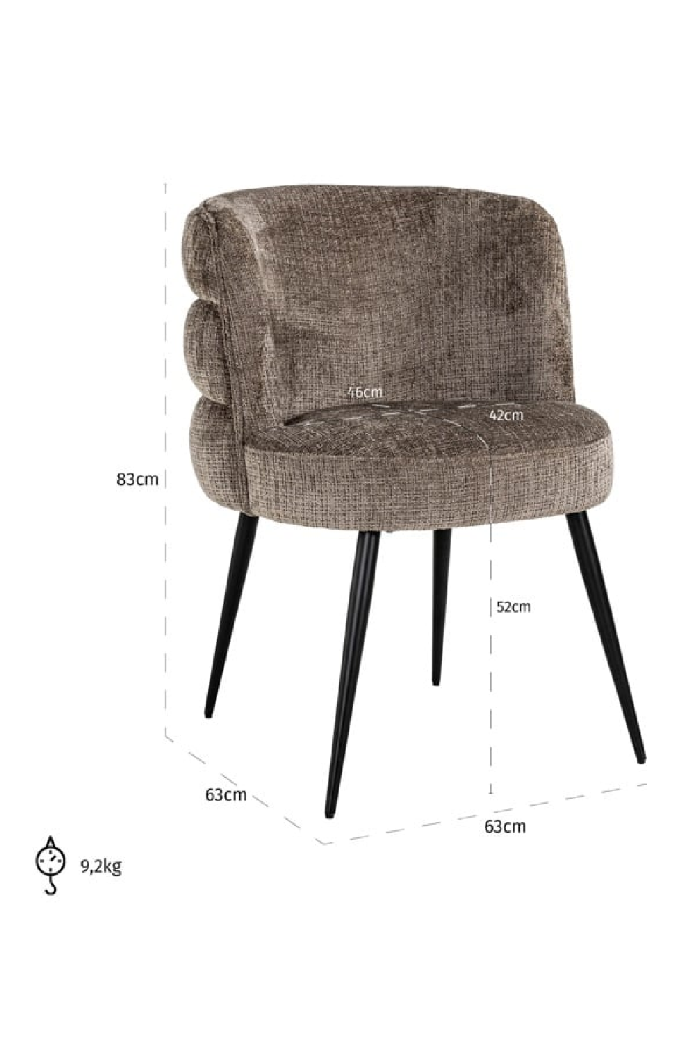 Layered Modern Dining Chair | OROA Stella | Oroa.com