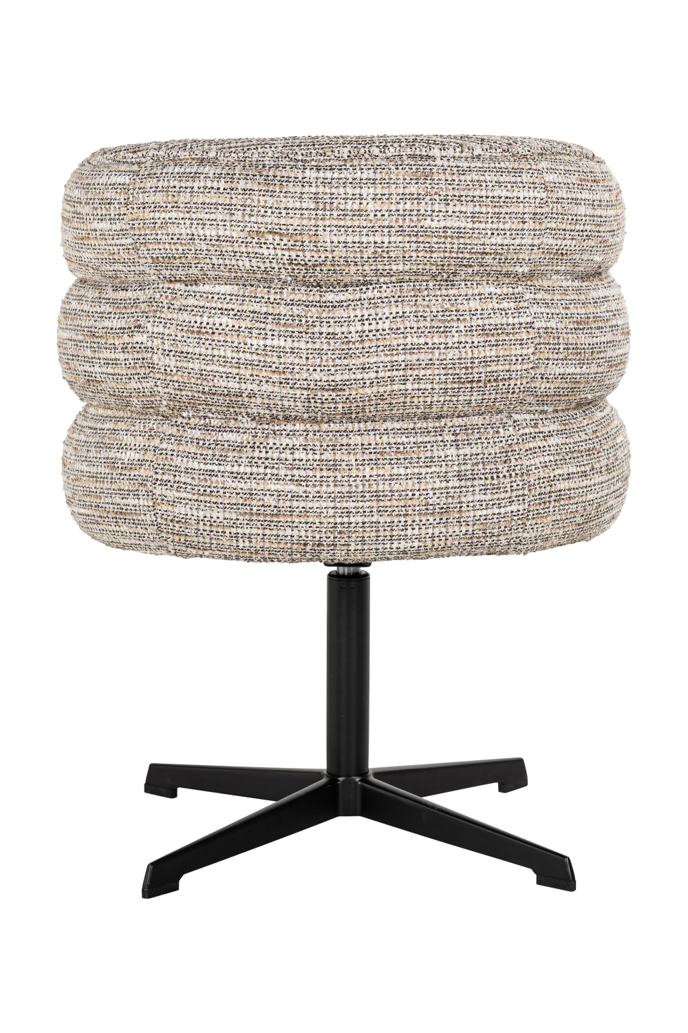 Beige Curved-Back Swivel Chair | Richmond Interiors Chadwick | Oroa.com