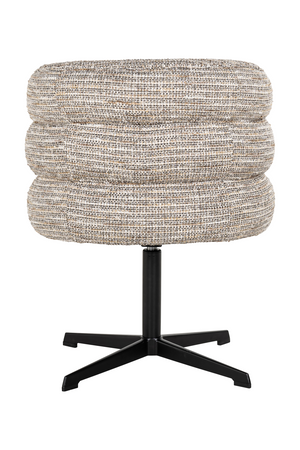 Beige Curved-Back Swivel Chair | Richmond Interiors Chadwick | Oroa.com