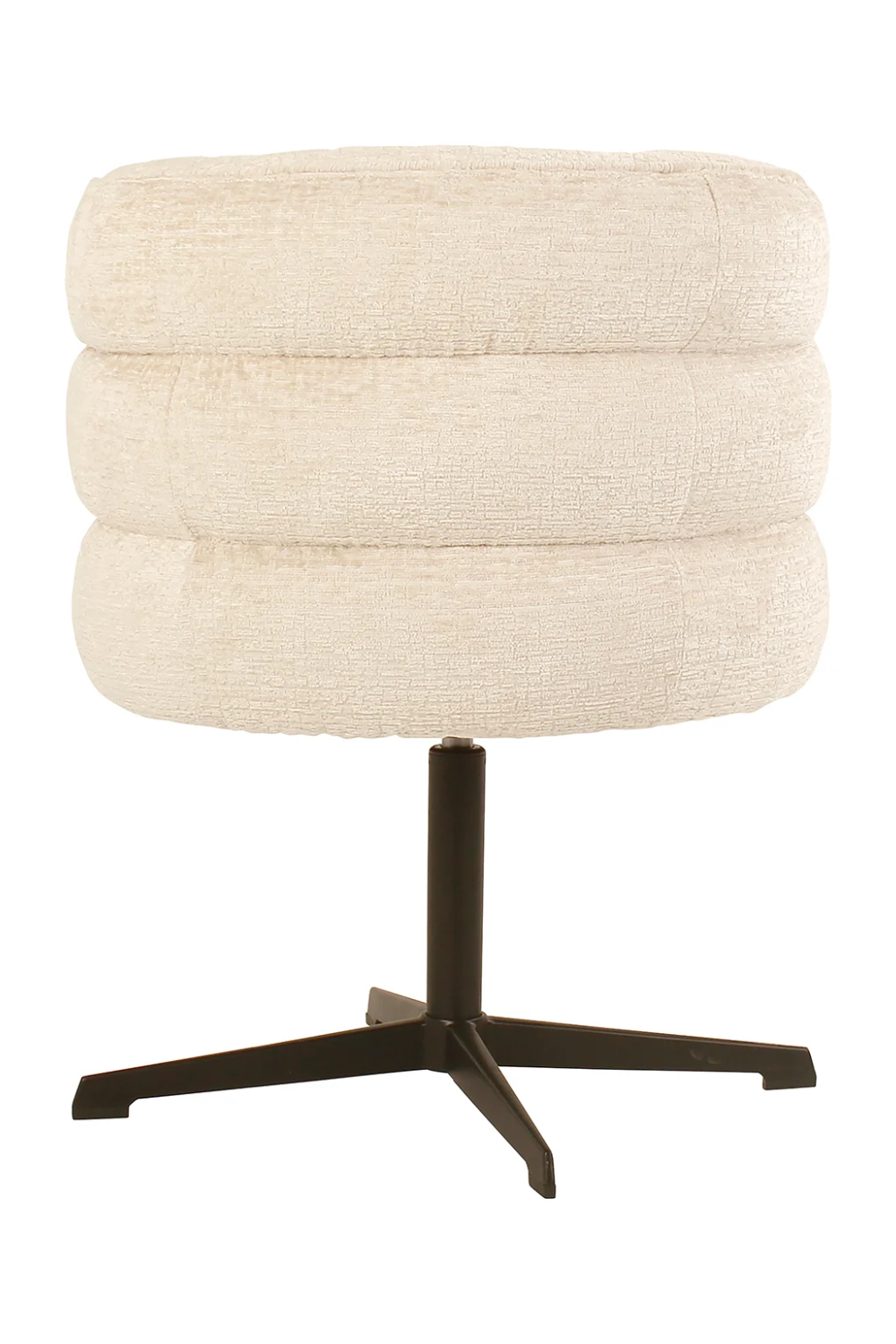 Cream Curved-Back Swivel Chair | Richmond Interiors Chadwick | Oroa.com
