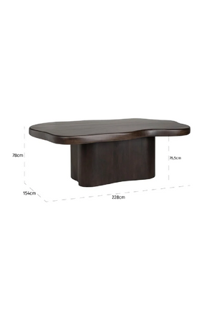 Brown Acacia Organic Dining Table | Richmond Interiors Sherman | Oroa.com