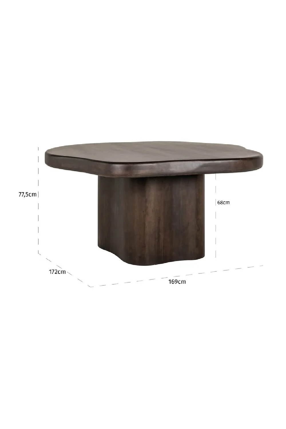 Brown Acacia Organic Dining Table | Richmond Interiors Sherman | Oroa.com