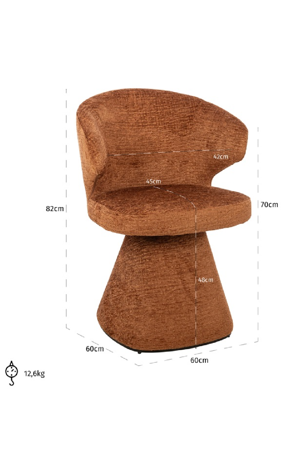 Modern Pedestal Armchair | OROA Gatsbi | Oroa.com