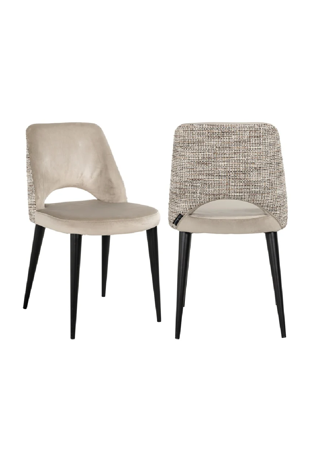 Khaki Cut-Out Dining Chair | OROA Tabitha | Oroa.com