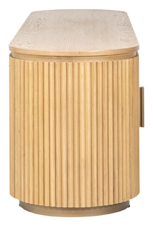 Natural Oak 4-Door TV Unit | Richmond Interiors Belfort | Oroa.com