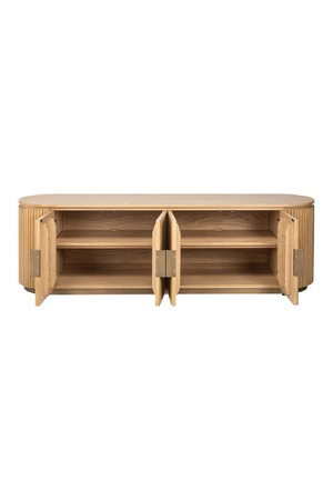 Natural Oak 4-Door TV Unit | Richmond Interiors Belfort | Oroa.com