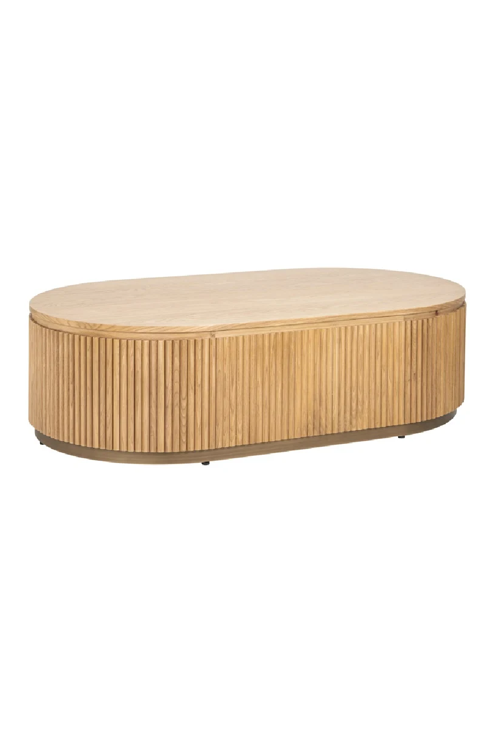 Natural Oak Oval Coffee Table | Richmond Interiors Belfort | Oroa.com